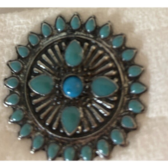 4 Pc native American turquoise southwestern  beaded shoe cover headband Belt. B2 - Picture 8 of 16